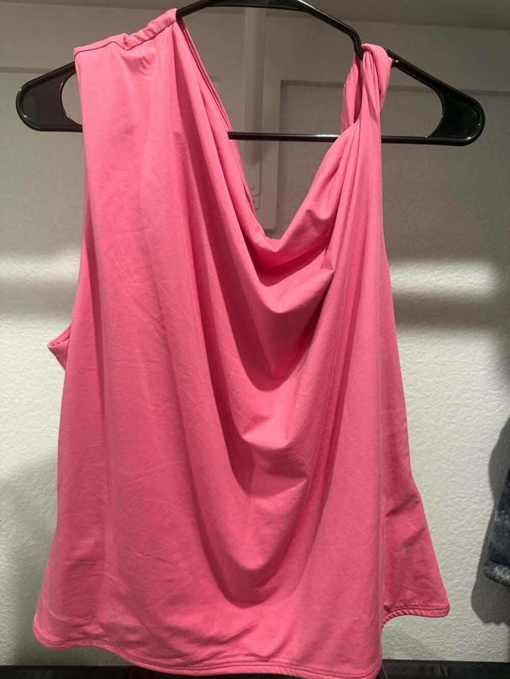 Abercrombie & Fitch Cowl Neck Tank Top Size X Large Pink